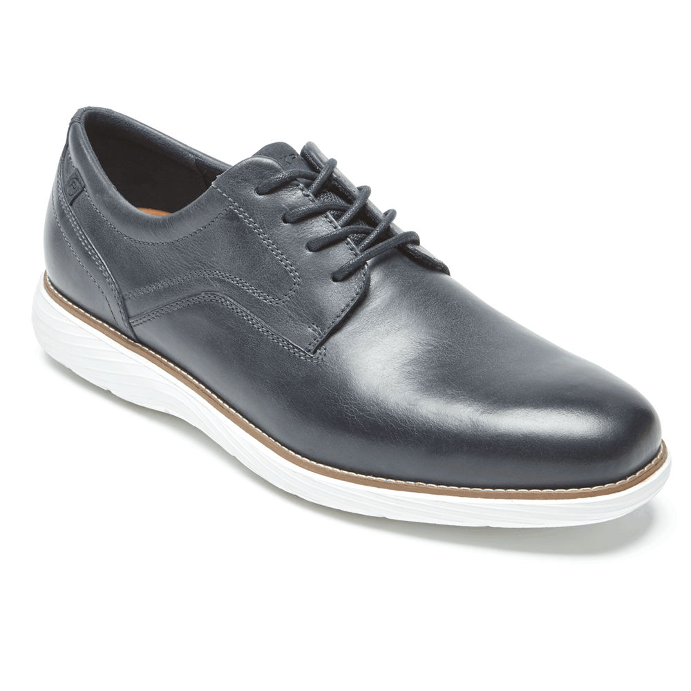 Rockport Oxfords Herre Marineblå - Garett Plain Toe - QVZJ46087